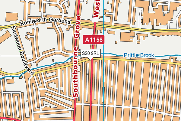 SS0 9RL map - OS VectorMap District (Ordnance Survey)