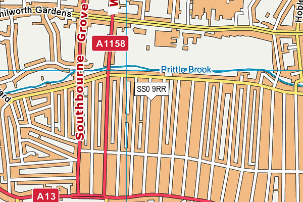 SS0 9RR map - OS VectorMap District (Ordnance Survey)