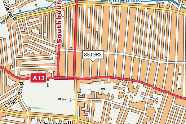 SS0 9RX map - OS VectorMap District (Ordnance Survey)