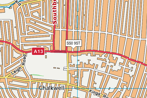 SS0 9ST map - OS VectorMap District (Ordnance Survey)