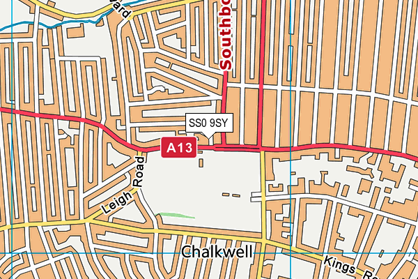 Map of CHALKWELL TAKE AWAY LTD at district scale