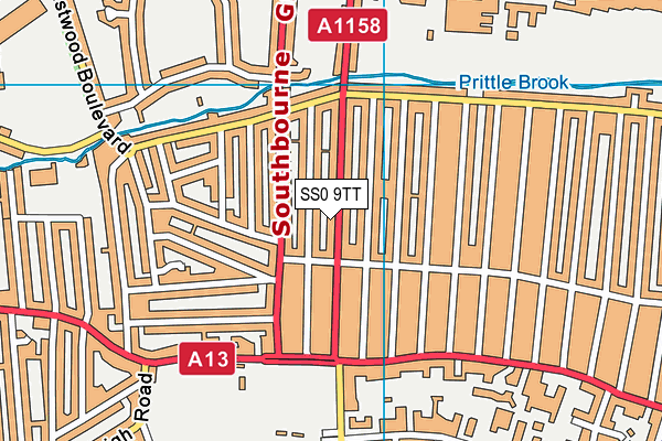 SS0 9TT map - OS VectorMap District (Ordnance Survey)