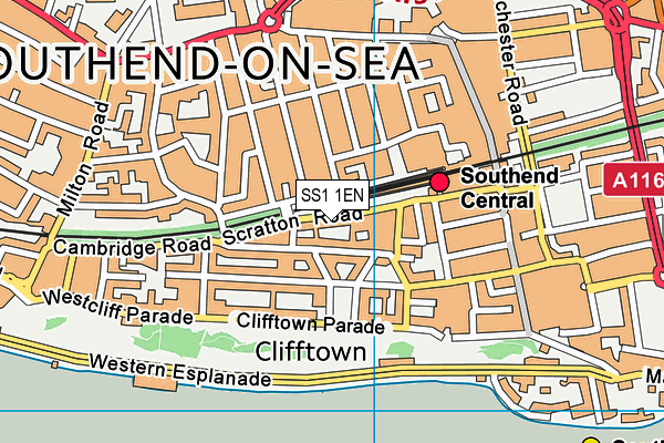 SS1 1EN map - OS VectorMap District (Ordnance Survey)