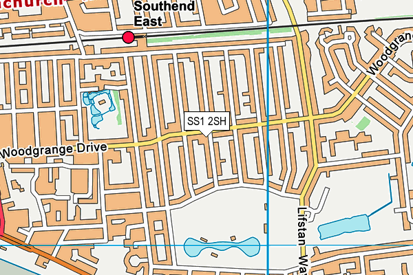 SS1 2SH map - OS VectorMap District (Ordnance Survey)