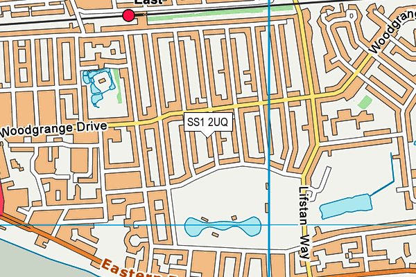 SS1 2UQ map - OS VectorMap District (Ordnance Survey)