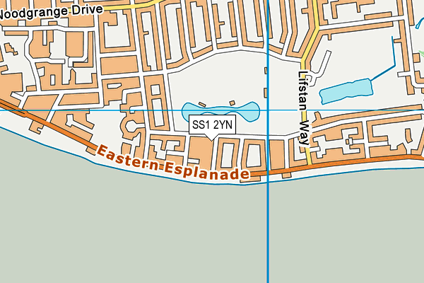 Southchurch Park map (SS1 2YN) - OS VectorMap District (Ordnance Survey)