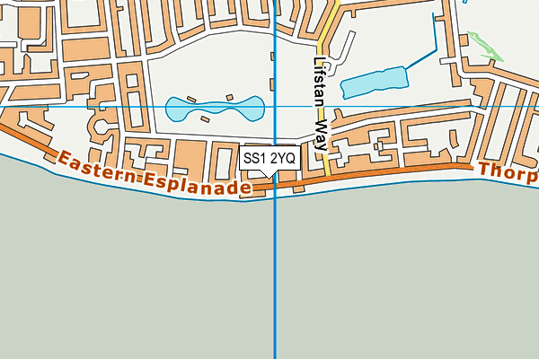 SS1 2YQ map - OS VectorMap District (Ordnance Survey)
