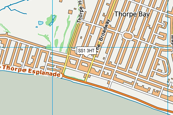 SS1 3HT map - OS VectorMap District (Ordnance Survey)