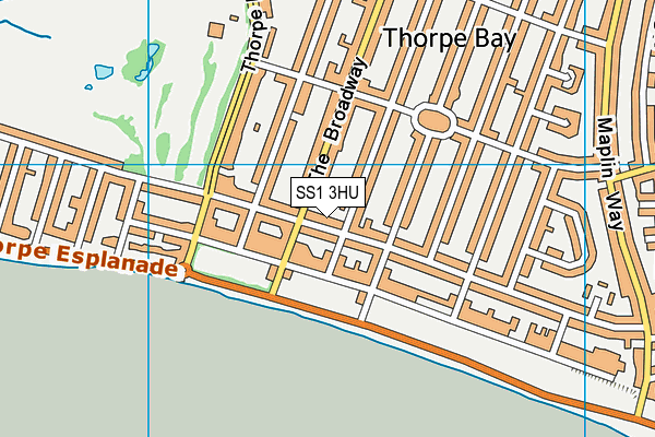 SS1 3HU map - OS VectorMap District (Ordnance Survey)