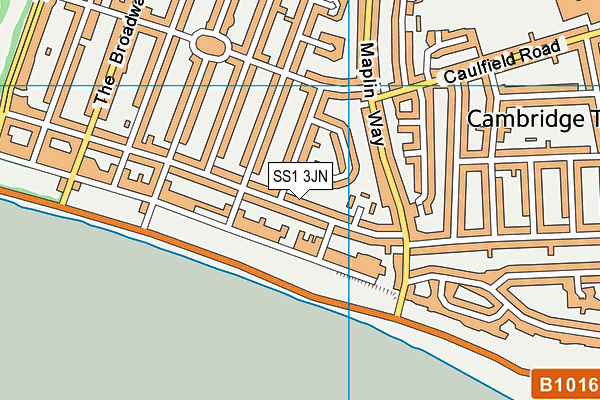 SS1 3JN map - OS VectorMap District (Ordnance Survey)