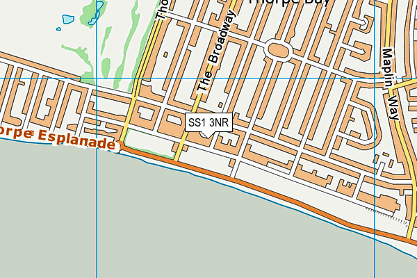 SS1 3NR map - OS VectorMap District (Ordnance Survey)