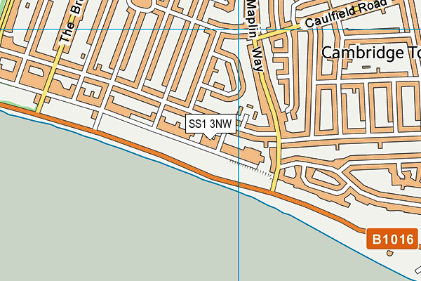 SS1 3NW map - OS VectorMap District (Ordnance Survey)