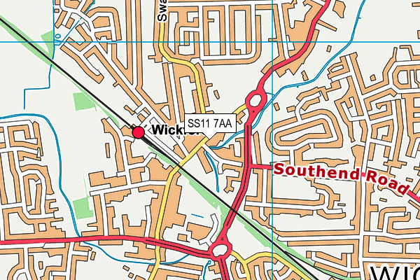 Map of MY CUT WICKFORD LTD at district scale
