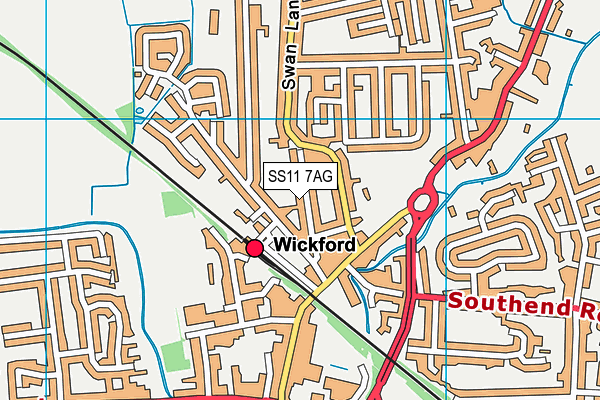 Map of YEWTREE TECHNICAL WICKFORD LIMITED at district scale