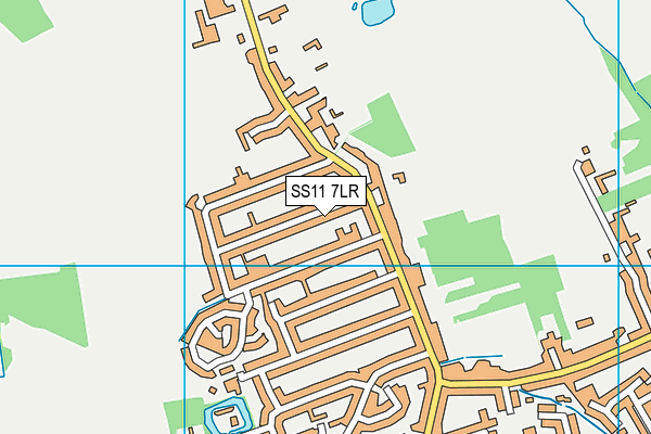 SS11 7LR map - OS VectorMap District (Ordnance Survey)