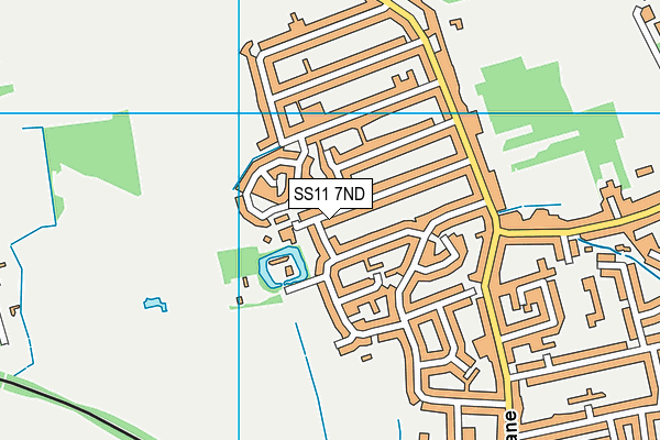 SS11 7ND map - OS VectorMap District (Ordnance Survey)