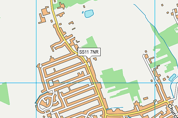 SS11 7NR map - OS VectorMap District (Ordnance Survey)