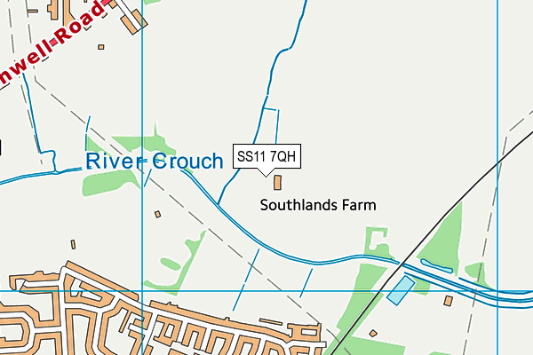 SS11 7QH map - OS VectorMap District (Ordnance Survey)