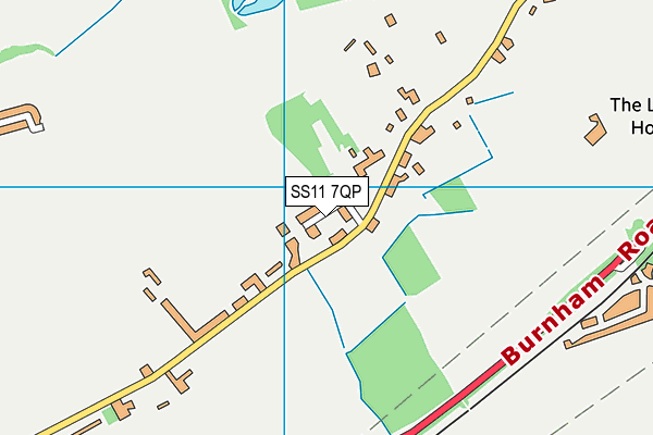 SS11 7QP map - OS VectorMap District (Ordnance Survey)