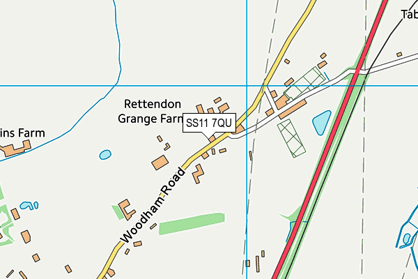 Meadowbank Park  map (SS11 7QU) - OS VectorMap District (Ordnance Survey)