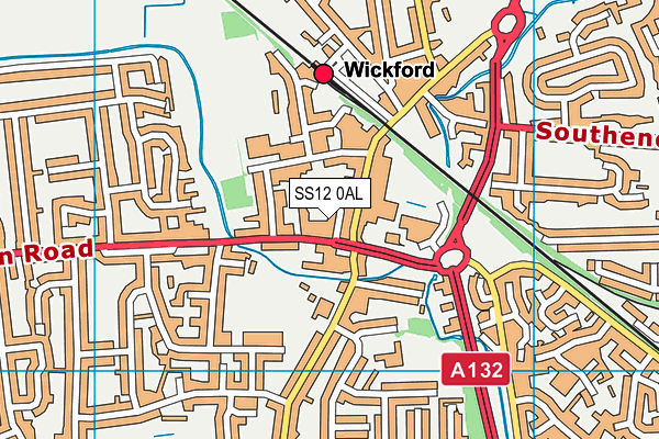 SS12 0AL map - OS VectorMap District (Ordnance Survey)