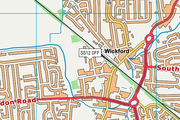 SS12 0FF map - OS VectorMap District (Ordnance Survey)