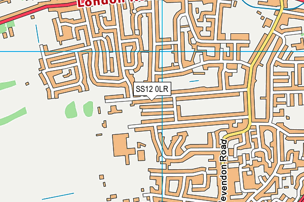 Grange Primary School map (SS12 0LR) - OS VectorMap District (Ordnance Survey)