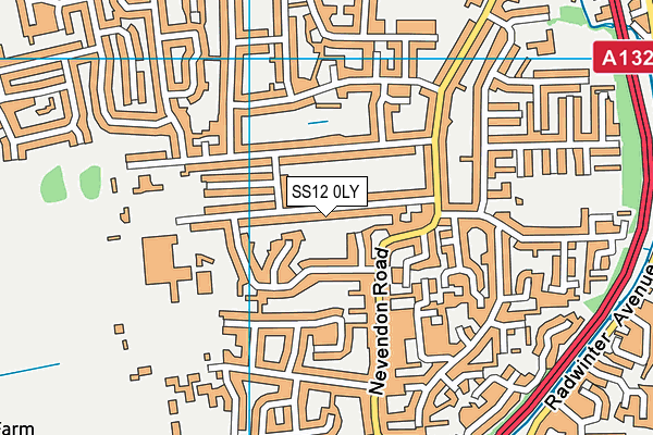 SS12 0LY map - OS VectorMap District (Ordnance Survey)