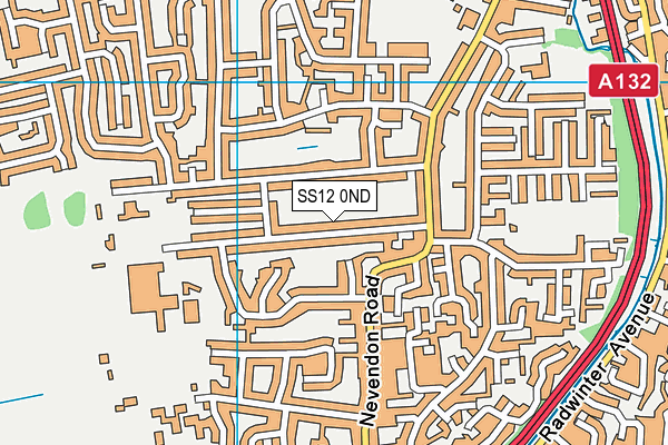 SS12 0ND map - OS VectorMap District (Ordnance Survey)