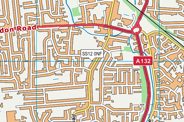 SS12 0NF map - OS VectorMap District (Ordnance Survey)