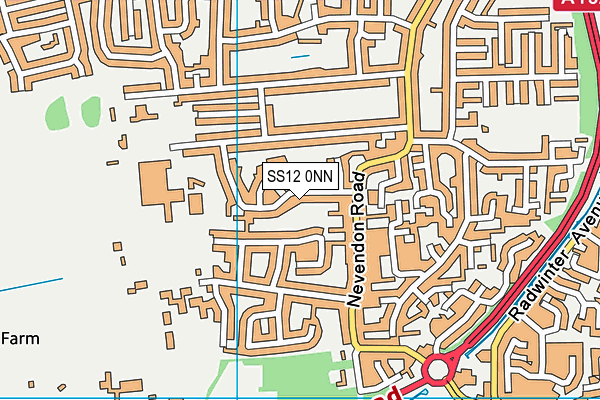 SS12 0NN map - OS VectorMap District (Ordnance Survey)