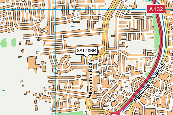 SS12 0NR map - OS VectorMap District (Ordnance Survey)
