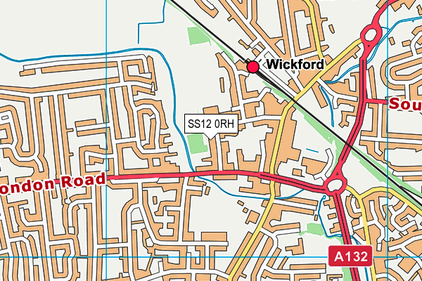 SS12 0RH map - OS VectorMap District (Ordnance Survey)