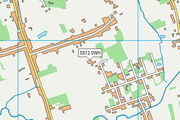 SS12 0WH map - OS VectorMap District (Ordnance Survey)