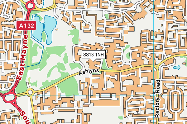 SS13 1NH map - OS VectorMap District (Ordnance Survey)