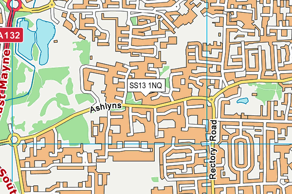 SS13 1NQ map - OS VectorMap District (Ordnance Survey)