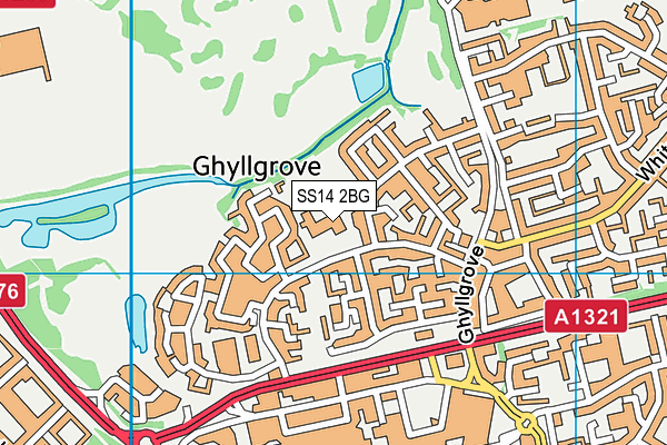 Ghyllgrove Primary School map (SS14 2BG) - OS VectorMap District (Ordnance Survey)