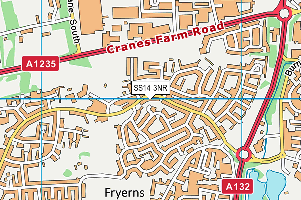 SS14 3NR map - OS VectorMap District (Ordnance Survey)