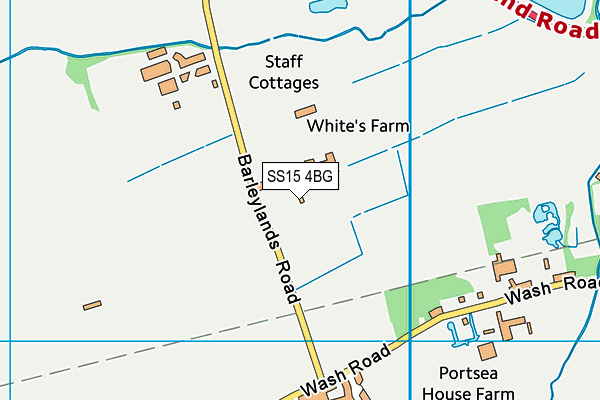 SS15 4BG map - OS VectorMap District (Ordnance Survey)