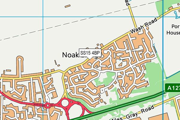 SS15 4BP map - OS VectorMap District (Ordnance Survey)