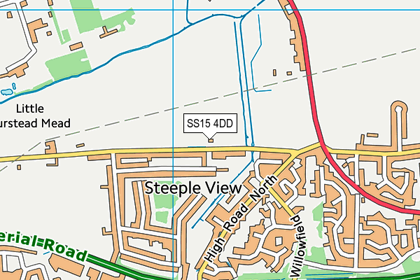 SS15 4DD map - OS VectorMap District (Ordnance Survey)