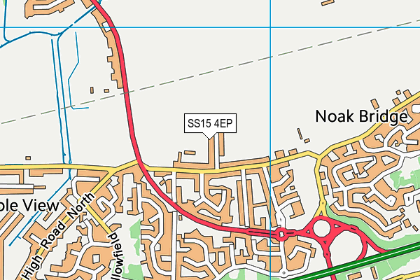 SS15 4EP map - OS VectorMap District (Ordnance Survey)