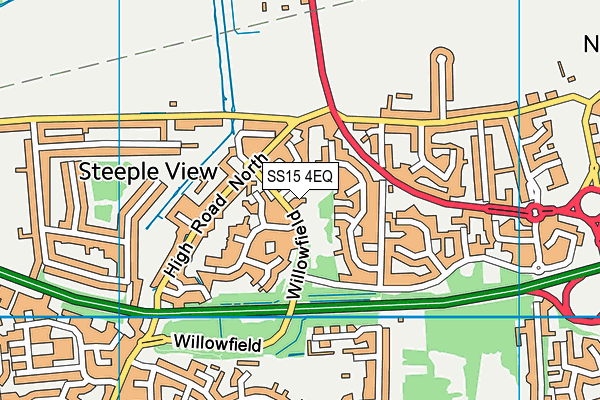 SS15 4EQ map - OS VectorMap District (Ordnance Survey)