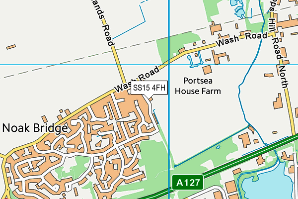 SS15 4FH map - OS VectorMap District (Ordnance Survey)