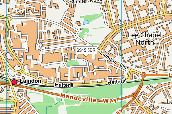 SS15 5DR map - OS VectorMap District (Ordnance Survey)