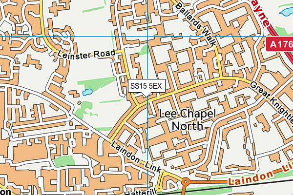 SS15 5EX map - OS VectorMap District (Ordnance Survey)