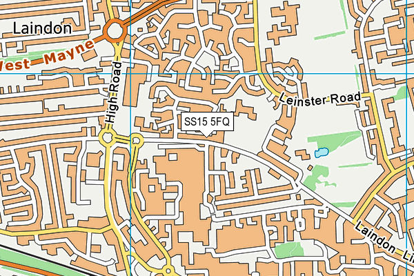 SS15 5FQ map - OS VectorMap District (Ordnance Survey)