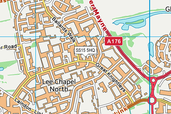 SS15 5HQ map - OS VectorMap District (Ordnance Survey)