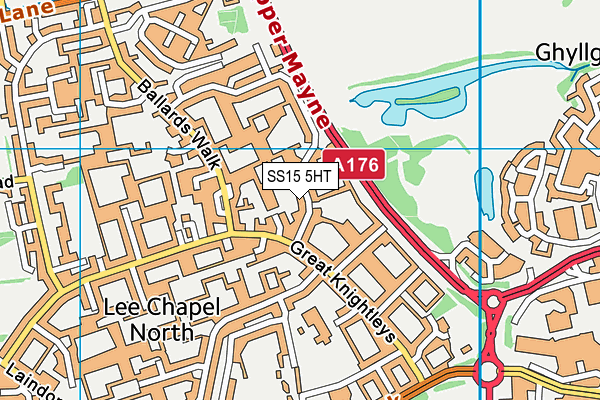 SS15 5HT map - OS VectorMap District (Ordnance Survey)