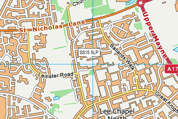 SS15 5LP map - OS VectorMap District (Ordnance Survey)
